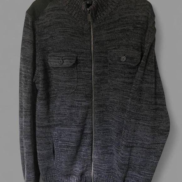 Apt. 9 Other - Men's Apt.9 black & grey zip up sweater with pockets